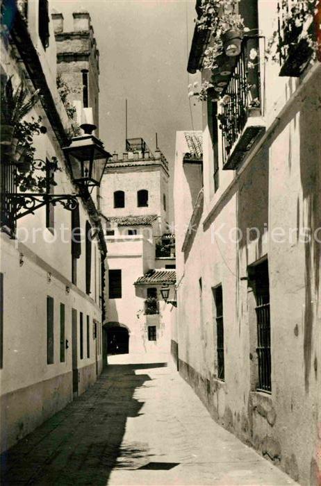 Sevilla Andalucia Callejon tipico del barrio de Santa Cru