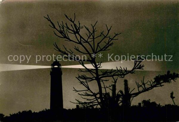 Prerow Ostseebad Leuchtturm bei Nacht