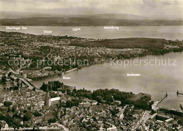 Konstanz Bodensee Fliegeraufnahme