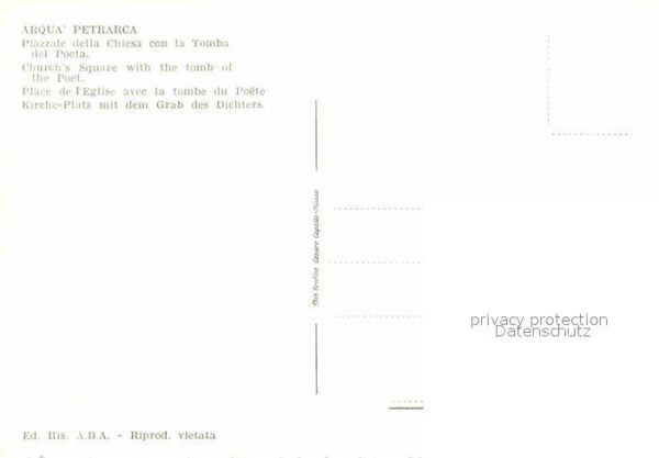 Arqua Petrarca Piazzale della Chiesa Tomba del Poeta – Bild 2