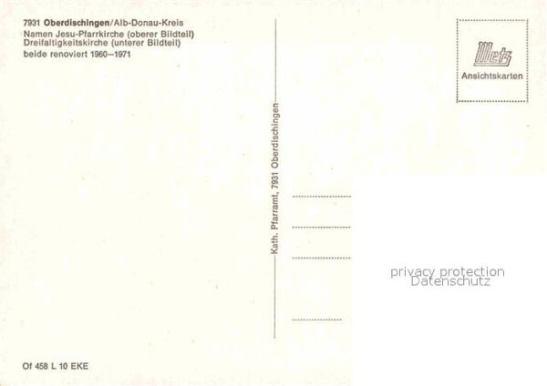 Oberdischingen Jesu-Pfarrkirche Dreifaltigkeitskirche – Bild 2