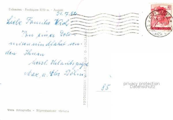 Passo Pordoi Pordoipass Wegkreuz – Bild 2