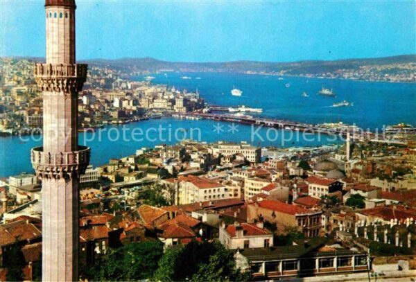 Istanbul Constantinopel Goldener Horn Galata-Brücke Bosporus Sü