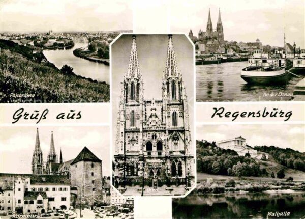 Regensburg Walhalla Kornmarkt Donau