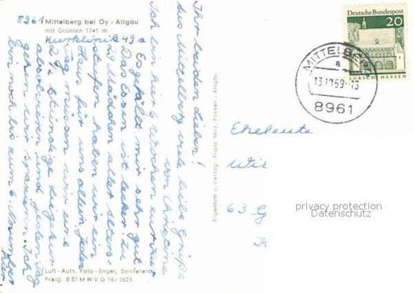 Mittelberg Oy Grünten Fliegeraufnahme – Bild 2