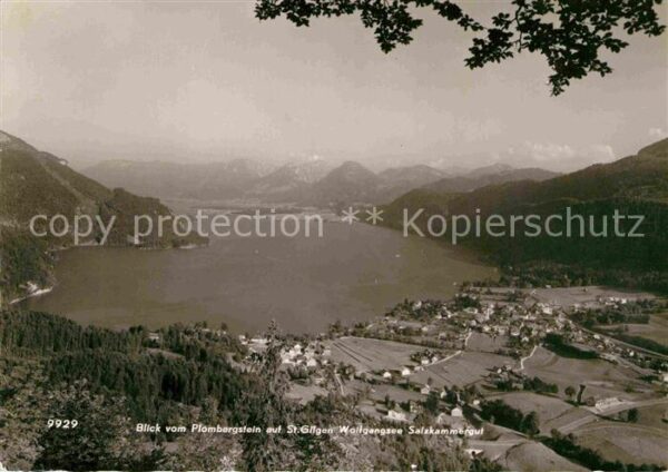 St Gilgen Wolfgangsee Blick vom Plombergstein