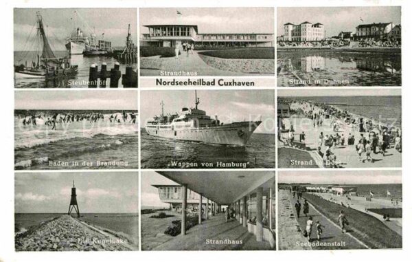Cuxhaven Duhnen Nordseebad Strand Duhnen Döse Kugelbake Strandhaus