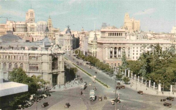 Madrid Spain Calle de Alcala