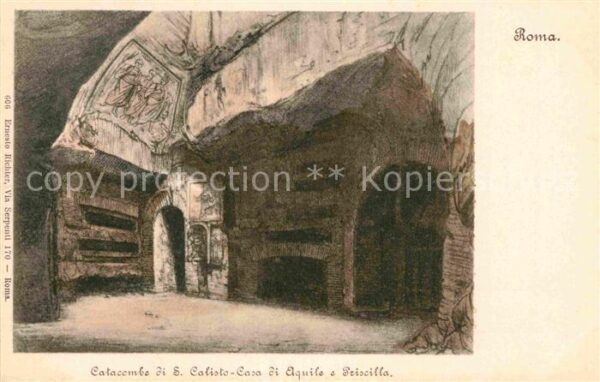 Rom Roma Catacombe di S. Calisto Casa di Elquile