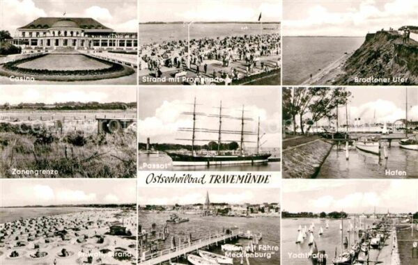 Travemuende Ostseebad Brodtener Ufer Hafen Promenade Casino Z