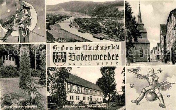 Bodenwerder Müchhausenstadt Weser Münchhausens-Gebu