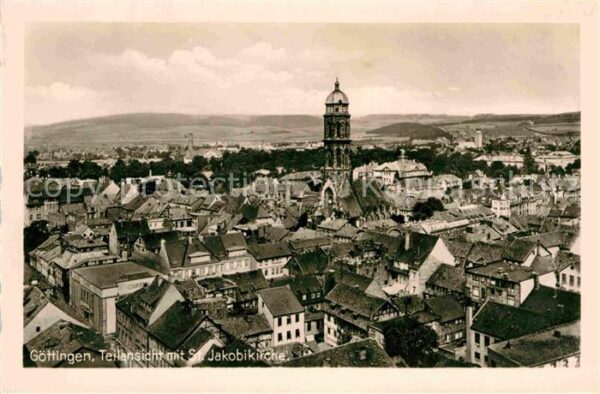 Goettingen Niedersachsen Fliegeraufnahme mit Jakobikirche