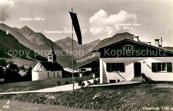 Oberjoch Kirchenpartie höchstes Skidorf Deutschl