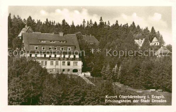 Oberbaerenburg Baerenburg Erholungsheim der Stadt Dresden