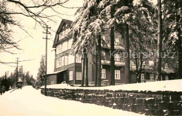 Oberhof Thueringen Ortspartie im Winter