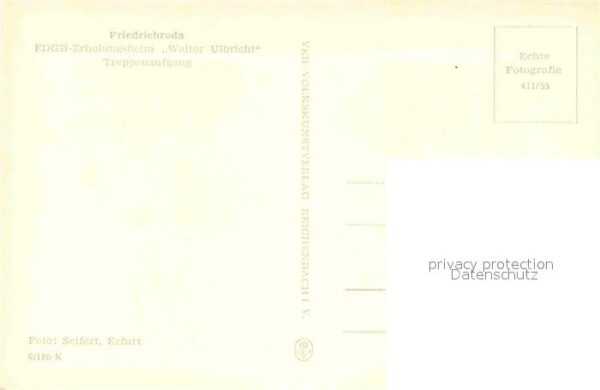 Friedrichsroda Erholungsheim Walter Ulbricht Treppenau – Bild 2
