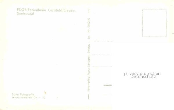 Carlsfeld Erzgebirge Ferienheim Speisesaal – Bild 2