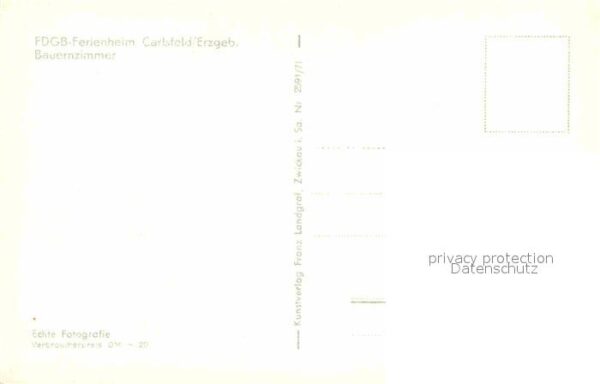 Carlsfeld Erzgebirge Ferienheim Bauernzimmer – Bild 2