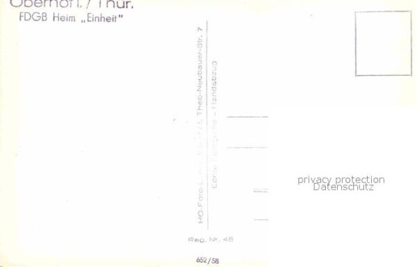 Oberhof Thueringen FDGB Heim Einheit – Bild 2