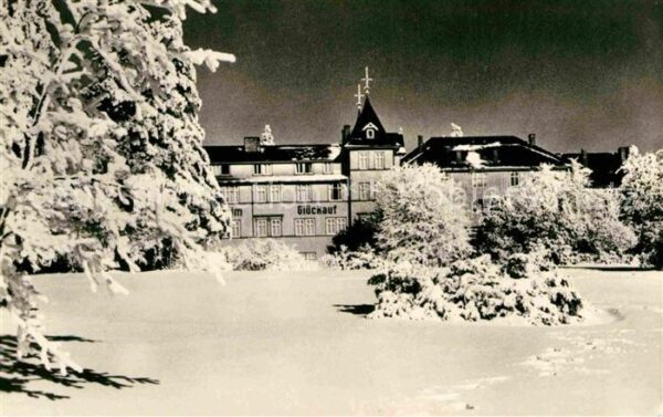 Oberhof Thueringen Erholungsheim Glück auf im Winter