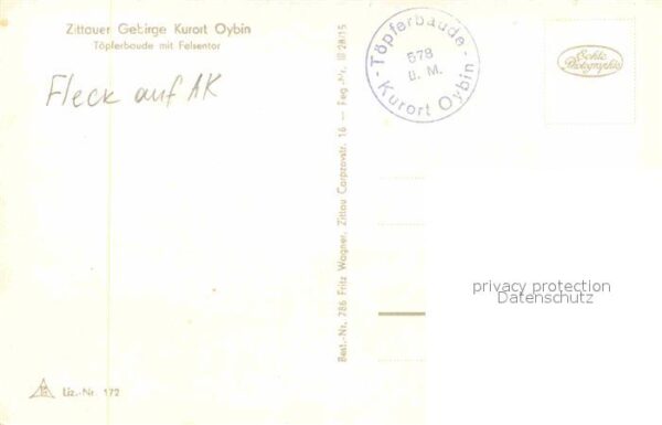 Oybin Töpferbaude mit Felsentor – Bild 2
