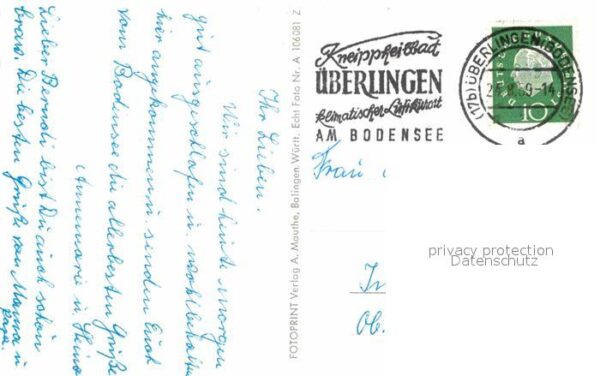 Ueberlingen Bodensee Fliegeraufnahme Uferpromenade Nikolaimü – Bild 2