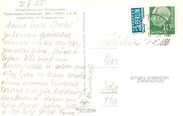 Friedenweiler Fliegeraufnahme mit Kindersanatorium – Bild 2