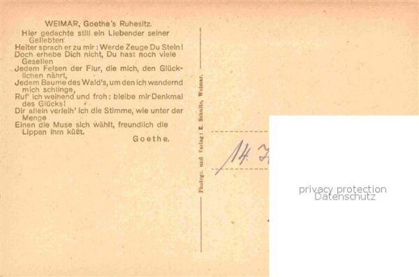 Weimar Thueringen Goethes Ruhesitz – Bild 2