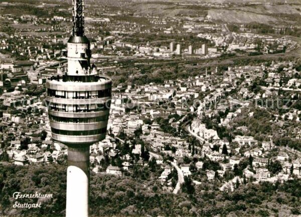 Stuttgart Fliegeraufnahme Fernsehturm