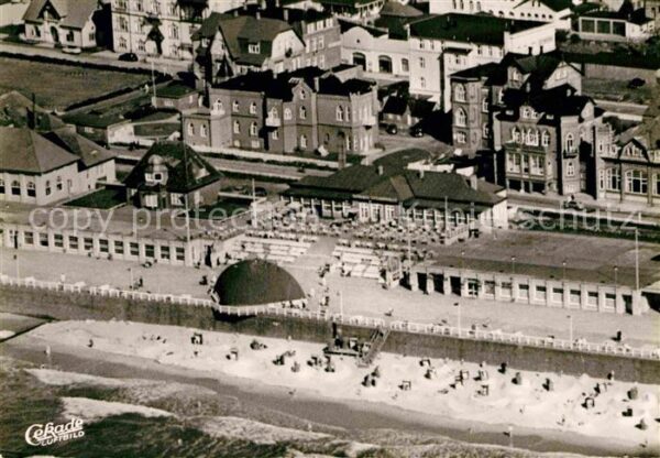 Westerland Sylt Fliegeraufnahme Seepromenade Villa Roth