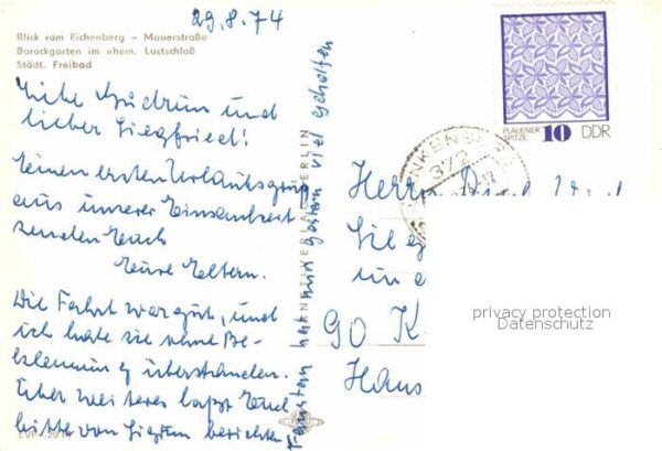 Blankenburg Harz Blick vom Eichenberg Mauerstraße Barock – Bild 2