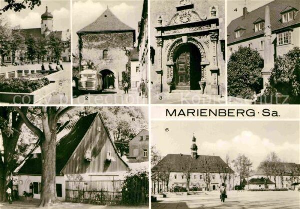 Marienberg Erzgebirge Marktplatz Zschopauer Tor Postmeilensäu