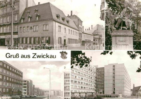 Zwickau Sachsen Schuhmann Haus Neubaugebiet Zwickau Pla