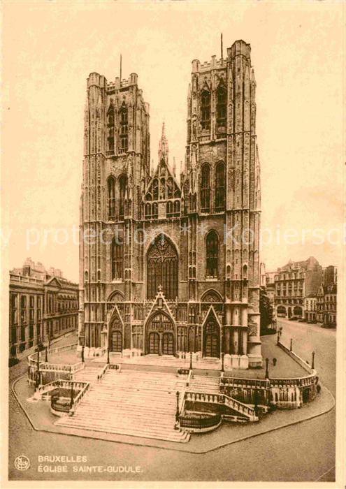 Bruxelles Bruessel Eglise Sainte Gudule