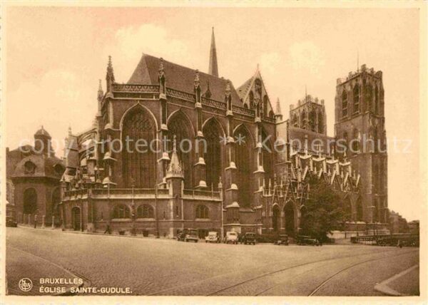 Bruxelles Bruessel Eglise Sainte Gudule