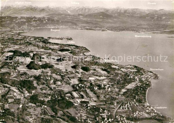 Wasserburg Bodensee Fliegeraufnahme Kressbronn Nonnenhorn L