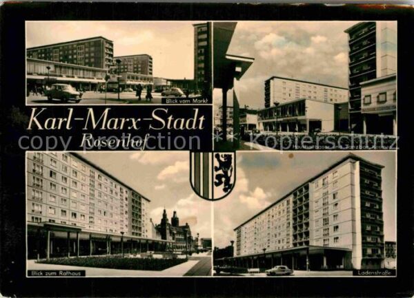 Karl-Marx-Stadt Rosenhof Rathaus Ladenstrasse