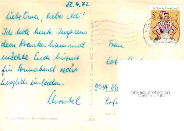 Karl-Marx-Stadt Rosenhof Rathaus Ladenstrasse – Bild 2