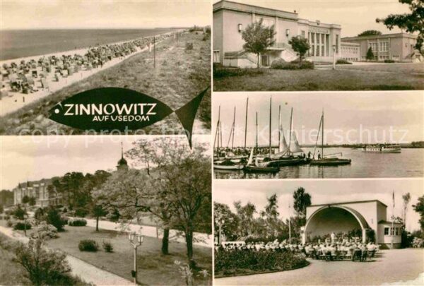 Zinnowitz Ostseebad Strand Promenade Konzertplatz Kulturhau