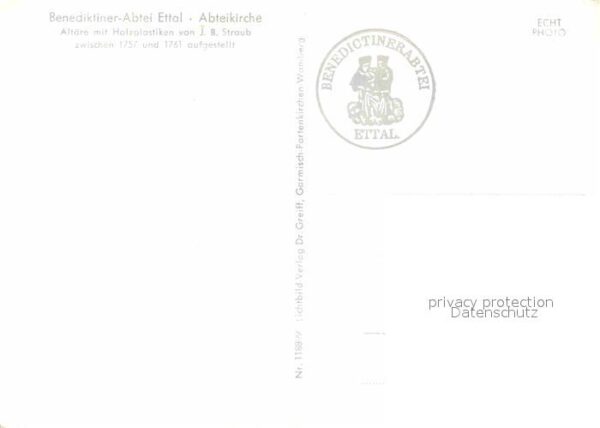 Ettal Benediktinerabtei Abteikirche innen – Bild 2
