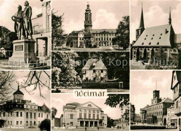 Weimar Thueringen Goethes Gartenhaus Herderkirche Nationa