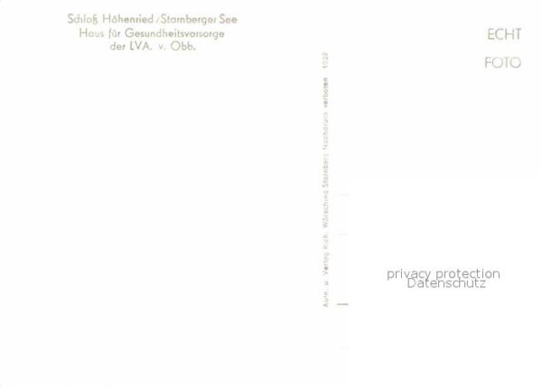 Hoehenried Starnberger See Haus für Gesundheitsfürsorge der LVA – Bild 2