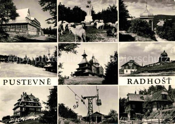Pustevny Radhosti Seilbahn Schafe