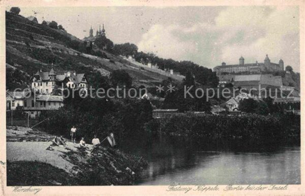 Wuerzburg Festung Käppele Insel