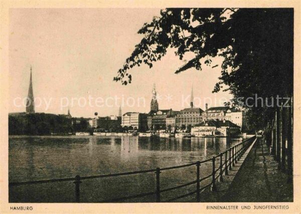 Hamburg Binnenalster Jungfernstieg
