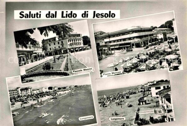 Jesolo Lido Strand Mittelmeer Piazza Marconi Piazza