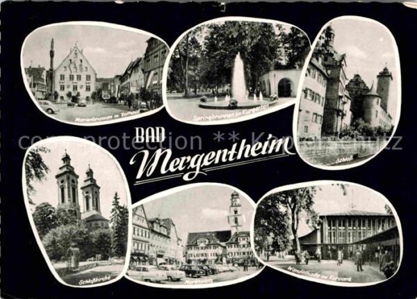 Bad Mergentheim Schloss Schlosskirche Marktplatz Wandel