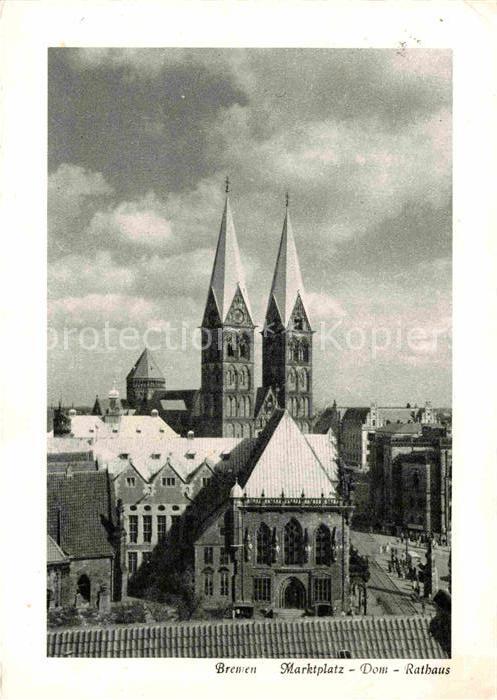 Bremen Marktplatz Dom Rathaus