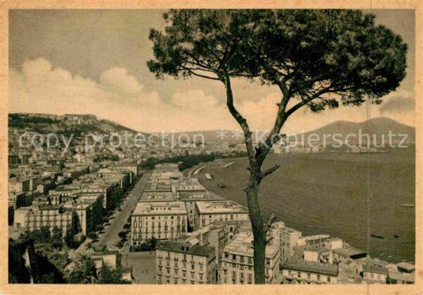 Napoli Neapel Panorama Strandpromenade