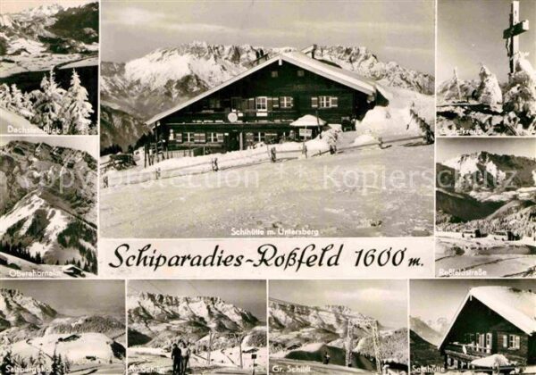 Rossfeldhuette Schihütte Winter Salzbergblick Dachstei